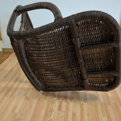 ヴィンテージ藤家具　ラタン座椅子2個セット　アンティークの画像