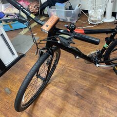 リサイクルショップどりーむ天保山店　No1508 クロスバイク　GIANT　GRAVIER　ジャイアント　ギア切替３×８段変速　マットブラックカラーの画像