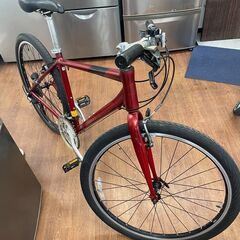 リサイクルショップどりーむ天保山店　No1509 自転車　クロスバイク　GIANT　GRAVIER　ギア切替３×８段変速　メタリックレッドの画像