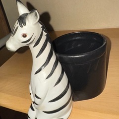 シマウマのオブジェの画像