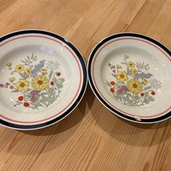 花柄お皿2枚セット（決まりました）