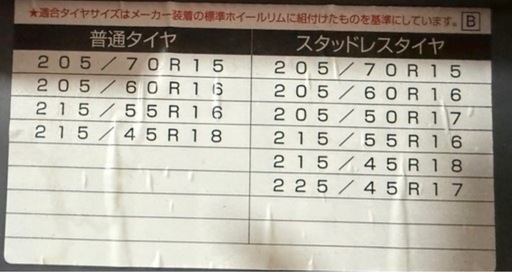 冬のタイヤ対策　バイアスロンアスリート