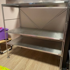 無印良品　ステンレスユニットシェルフの画像