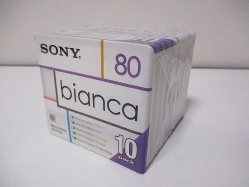 G♪33 MD SONY bianca ソニー ビアンカ ミニディスク MDディスク 録音用 80分 10枚組 10MDW80BAA 未使用・未開封品 検：記録媒体 MDLP