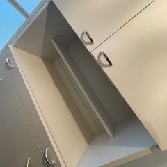 【バスタオルも干せる】洗面所 収納　ランドリー  チェスト　サニタリー キャビネット　　の画像