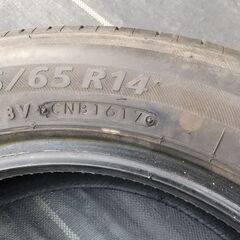 中古155/65R14ダンロップRV505タイヤのみ４本、ブリジストンエコピアEX20タイヤのみ１本の画像