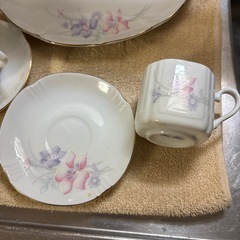 大皿　コーヒーカップ　セットの画像