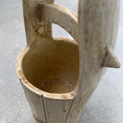 手桶型花器 花入れ 焼物の画像