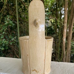 手桶型花器 花入れ 焼物の画像