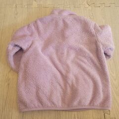 UNIQLO フリースジャケット 120サイズ 薄紫 上着 子供服 キッズの画像