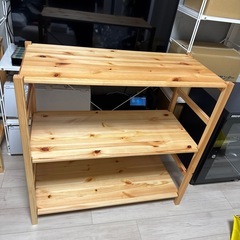 無印良品　無垢材シェルフ

