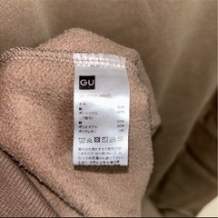 GU スウェット ブラウン Lサイズの画像
