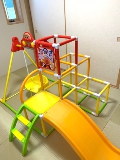 本日までの価格 美品 アガツマ(AGATSUMA) アンパンマン うちの子天才 カンタン折りたたみ ブランコパークDX 黄色 対象年齢