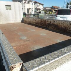 H.29(2017)年 トヨタ ダイナ 4.0 ロング フルジャストロー ディーゼル 3tロング平MT ホワイト  ETC ABS  エアバック　集中ドアロック　電動格納ミラー　荷台・アオリ鉄板　鳥居シマ板加工　シェルフ　検付き1年　　17088の画像