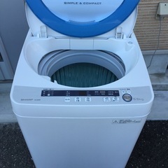 🔰 配送設置無料🚛当日配送‼️　洗濯機 SHARP 5.5kg 🏅穴なし槽 ‼️ 🎖️　大阪　京都　兵庫　奈良　和歌山　滋賀🎖️ の画像