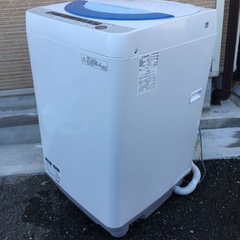 🔰 配送設置無料🚛当日配送‼️　洗濯機 SHARP 5.5kg 🏅穴なし槽 ‼️ 🎖️　大阪　京都　兵庫　奈良　和歌山　滋賀🎖️ の画像