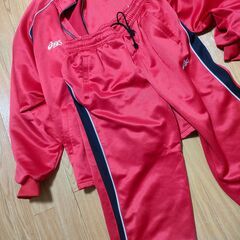 【お引渡し調整中】アシックスのジャージ上下　メンズXL　差し上げます。