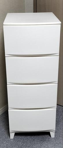 4段収納ケースホワイト1点