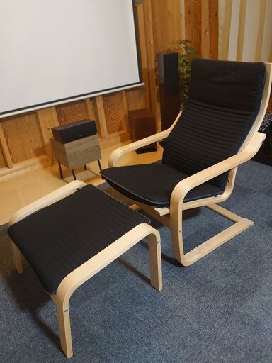 IKEA イケア ポエング オットマン セット