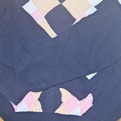 Black&White SPORTSWEAR L ニット セーター 黒 長袖の画像