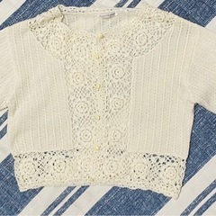 レディース　白色 ボレロ