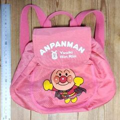 （12/25まで）アンパンマン　リュック　ナップサック　ピンク