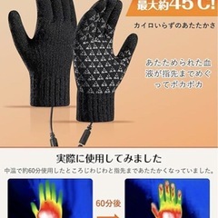 電熱グローブ ヒーターグローブ 防寒グローブ USB給電 手袋 インナーグローブ 滑り止め メンズ レディース 電熱手袋 防寒 保温 スキー スノボ スポーツ 登山 アウトドア 釣り 電熱手袋 男女兼用の画像