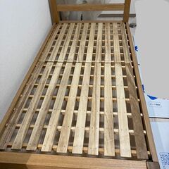 ☆配達＆組み立て無料で可。無印良品 MUJI オーク材 ベッド フレーム
