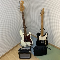 格安【今月限定】ギターベースセット　アンプ付き