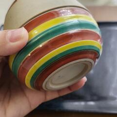 佐世保独楽の形の陶器の小物入れの画像