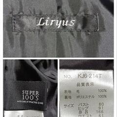 リリュス スーツセットアップ シングルジャケット パンツ タイトスカート 黒色の画像