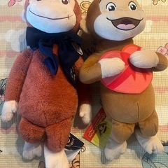 おさるのジョージぬいぐるみセットの画像