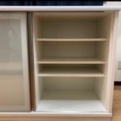 【定価約40,000円】ニトリ キッチンカウンター レンジ台/食器棚の画像