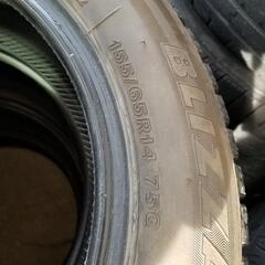 スタッドレスタイヤ　ブリヂストン　155/65-14の画像