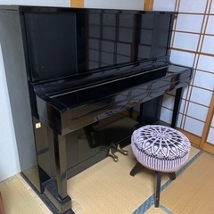 カワイのアップライトピアノ　ブラック　お譲りしますの画像