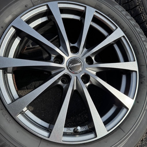 【美品 バリ山‼︎】ブリザック VRX 215/60R17 スタッドレス＋アルミホイール４本セット アルファード ヴェルファイア エス
