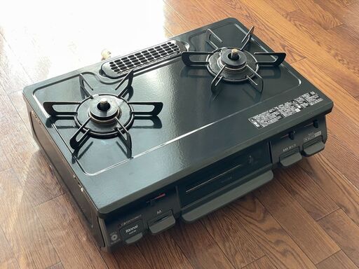 リンナイ ガスコンロ ガステーブル 幅約60cm 片面焼グリル プッシュ点火 右強火力　都市ガス用 ブラック KG67BKL/13A