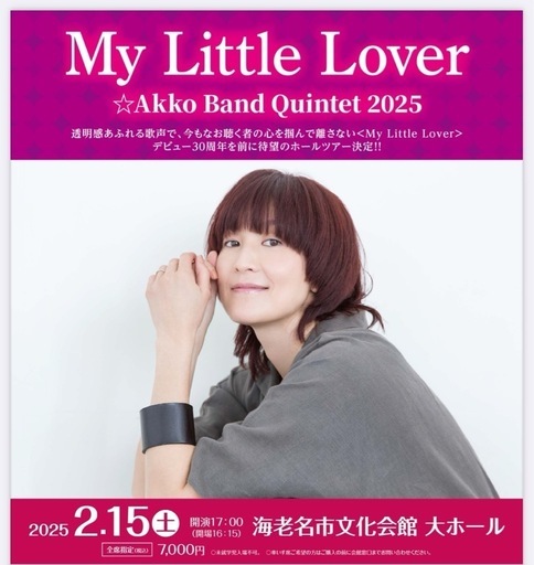 My Little Lover 2025年ツアー
チケット