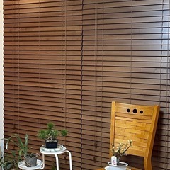 ウッドブラインド　90cm×200cm　3点セットの画像