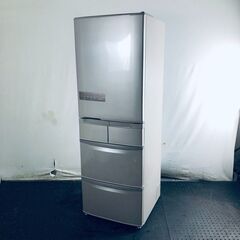ID:rd24337 【自社配送エリア内限定】日立 HITACHI 冷蔵庫 ファミリー 中古 2020年製 5ドア 401L ソフトブラウン ファン式 右開き R-K40HJ(T)  【リユース品：状態B】【送料無料】【設置費用無料】