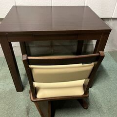 NITORI ニトリ 1人用 ダイニングこたつデスク チェア 布...
