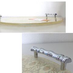 ワールド印 プラスチック トレイ 昭和 手付きお盆 優雅 レトロ 札幌市の画像