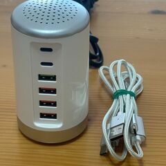 タワーUSB充電器　6個口