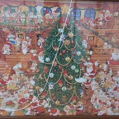 【完成品】クリスマスのジグソーパズル1000P 