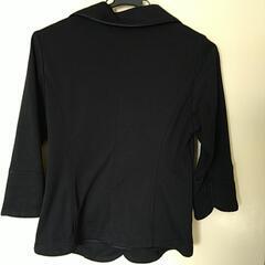 ブラック 5分袖ブレザーの画像