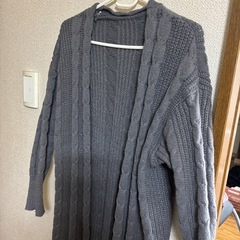 ロングニットカーディガン