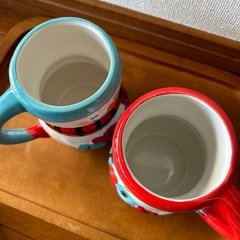 未使用 スノーマン ペア マグカップ クリスマス　アメリカからの画像