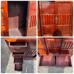 箪笥 民芸箪笥 和箪笥 和タンス アンティーク 両面式 茶箪笥 昭和