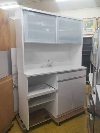 ●高橋木工所 キッチンボード 食器棚 チェルシー Sunny サニー レンジ台付き 引き出しソフトクローズ