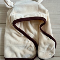 【未使用】ベビー☆フリース☆クマさん帽子☆クマ耳の画像